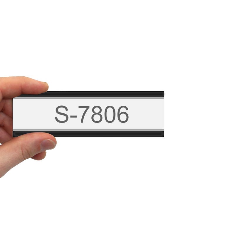 Haploon 50 PCS Magnetic Data Card Holders 1 x 2 Inch Magnetic Label Holder Magnetic Labels with 50 Magnets and 50 Cards Magnetic Sign Holder for Metal Shelving, Metal Racks, Metal Mailboxes - Image 3